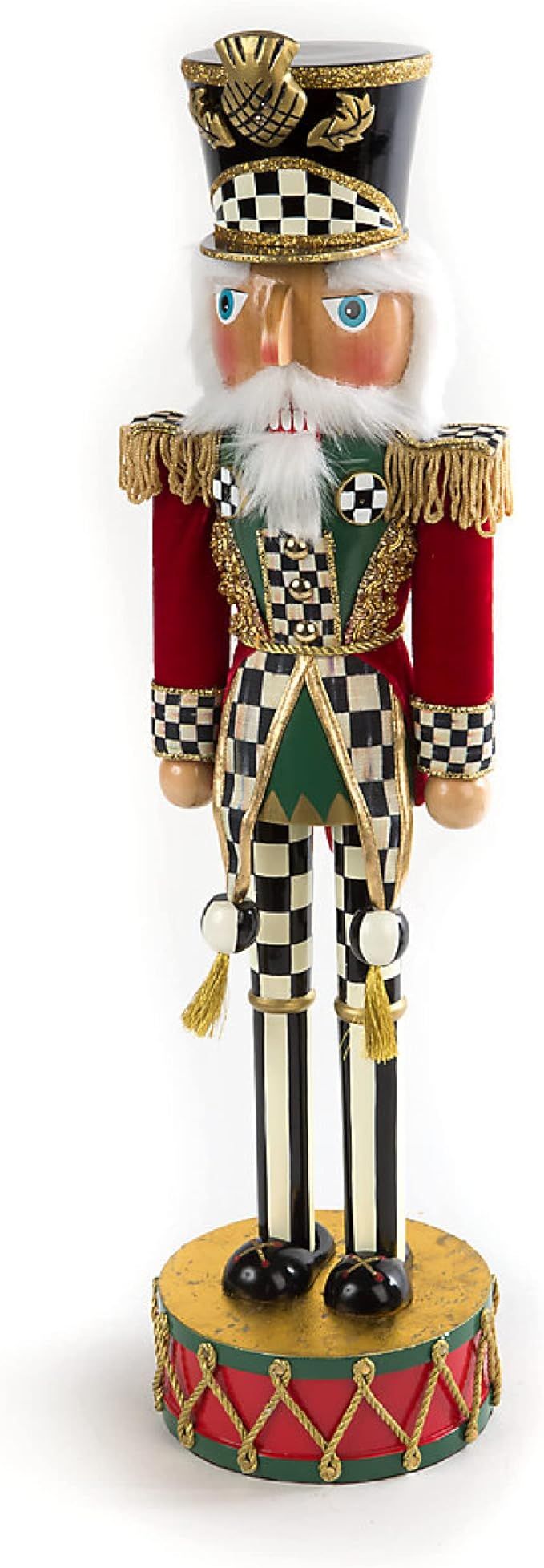 MacKenzie-Childs Highland Nutcracker Figurine, Toy Soldier Christmas Decoration, Holiday Collecti... | Amazon (US)