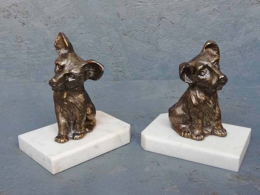 Pair of French Art Deco 1930 Bookends - Etsy | Etsy (US)