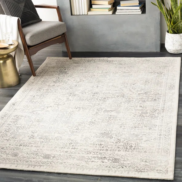 DeSoto Oriental Cream/Gray Area Rug | Wayfair North America