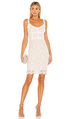 HEARTLOOM Adora Mini Dress in Eggshell from Revolve.com | Revolve Clothing (Global)