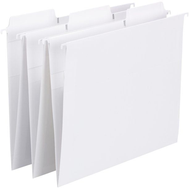 Smead, SMD64002, FasTab Hanging File Folders, 20 / Box, White | Walmart (US)