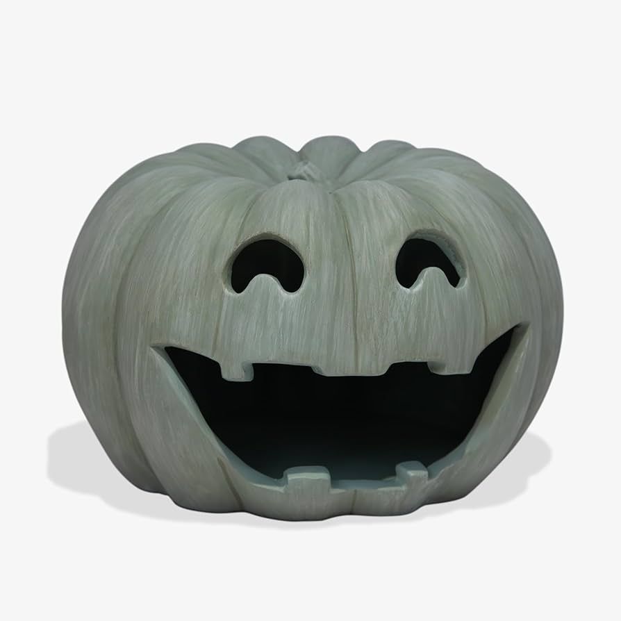 Luminara Sage Jack-o'-Lantern Pumpkin Tealight Holder (10" x 6.75") Dry Brush Resin Halloween Dec... | Amazon (US)