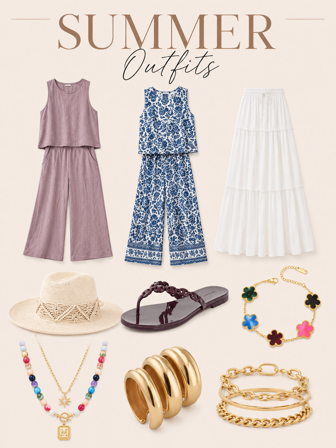 ☀️ Easy summer outfits, elevated.

I rounded up some of my favorite pieces for the season—breezy matching sets, flowy skirts, statement accessories, and effortless staples that make getting dressed so much easier. ✨

These are the kinds of pieces you can mix, match, and wear on repeat all summer long, whether you're headed to brunch, vacation, or just running around town.

Shop all my summer favorites through my LTK! 🤍

#LTKStyle #SummerOutfits #AmazonFashion #LTKFashion #SummerStyle #AmazonFinds #NeutralStyle #OOTD 

 #LTKootd #LTKSeasonal #LTKSaleAlert