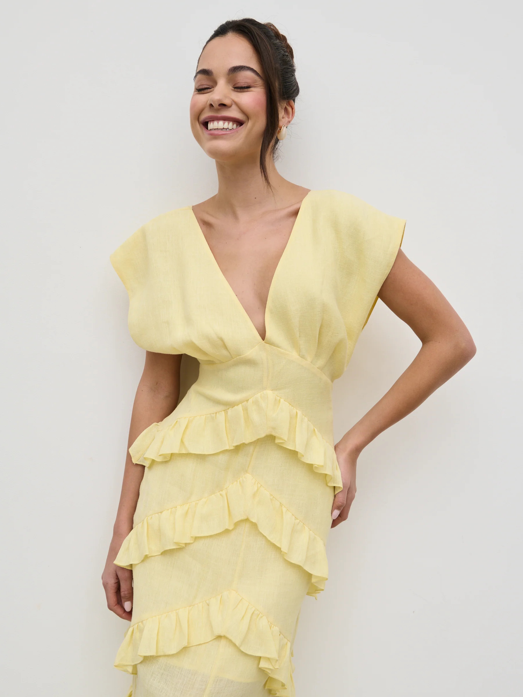 Tamsin Ruffle Dress | Pretty Lavish (UK)