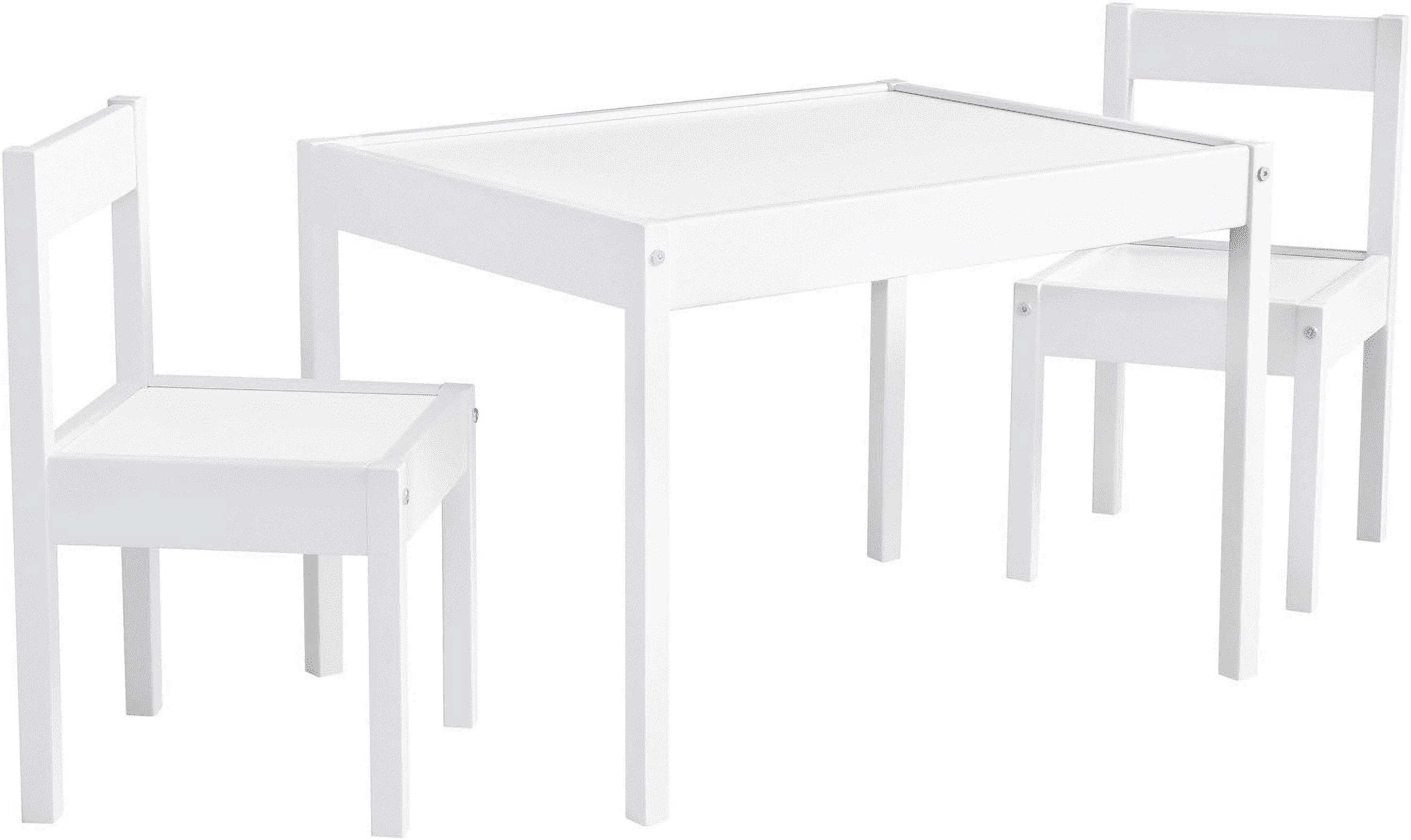 Your Zone Child 3-Piece Table and Chairs Set, in White Age Group 1 to 5 Years Old. | Walmart (US)