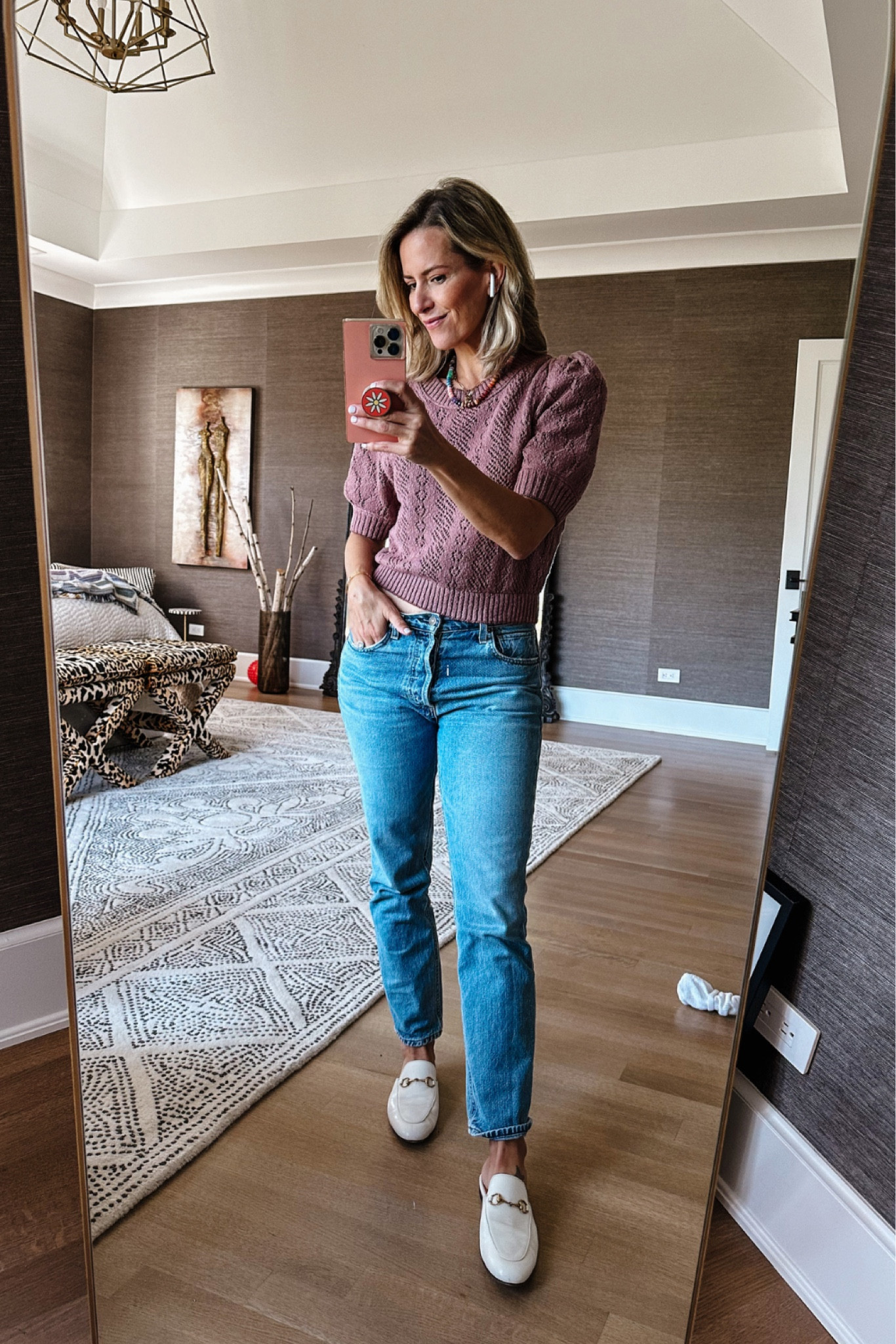 I LOVE this open stitch sweater. It’s a great spring piece – I love it so much, I ordered it in ivory, too. I’m wearing a size small and paired it with these Citizens of Humanity jeans and Loafers from Nordstrom! 

#LTKSeasonal #LTKstyletip #LTKshoecrush