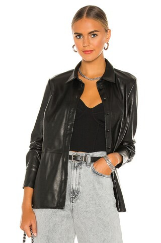 Vegan Leather Shirt
                    
                    Bardot | Revolve Clothing (Global)