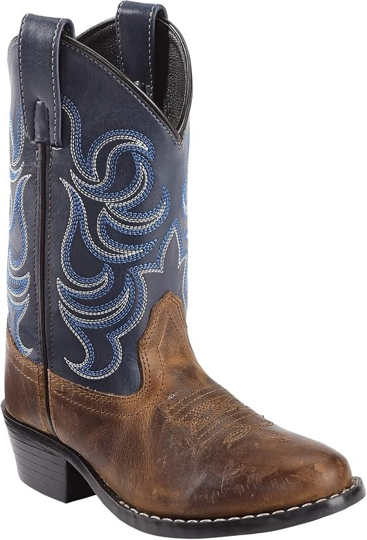 Cody James Boys' Holt Two-Tone Embroidered Western Boot Round Toe - 41477 | Amazon (US)