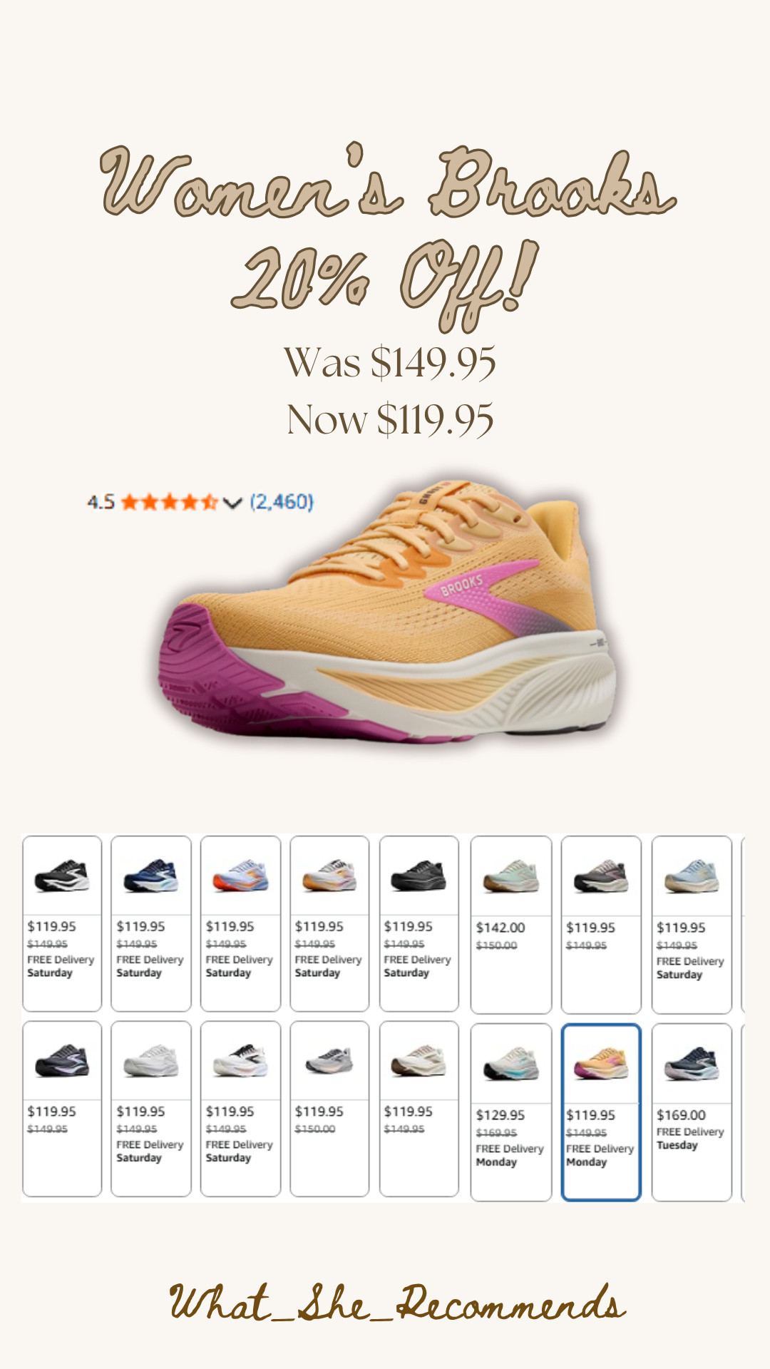 20% off Brooks Women’s Ghost 17 Neutral Running Shoe in several colors! Shop below 

 #LTKfitnessgoals #LTKActive #LTKSaleAlert
