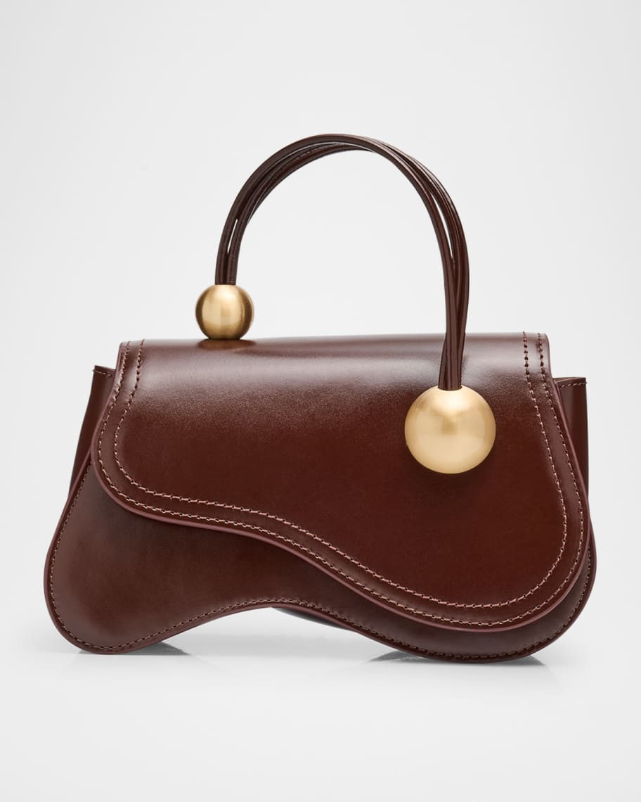 Cult Gaia Kazi Flap Leather Crossbody Bag | Neiman Marcus