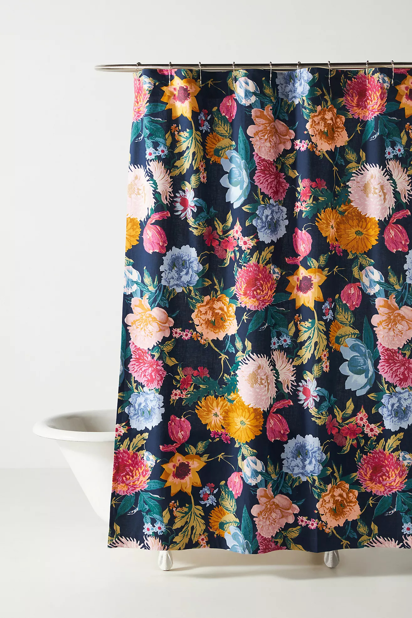 Agneta Organic Cotton Shower Curtain | Anthropologie (US)