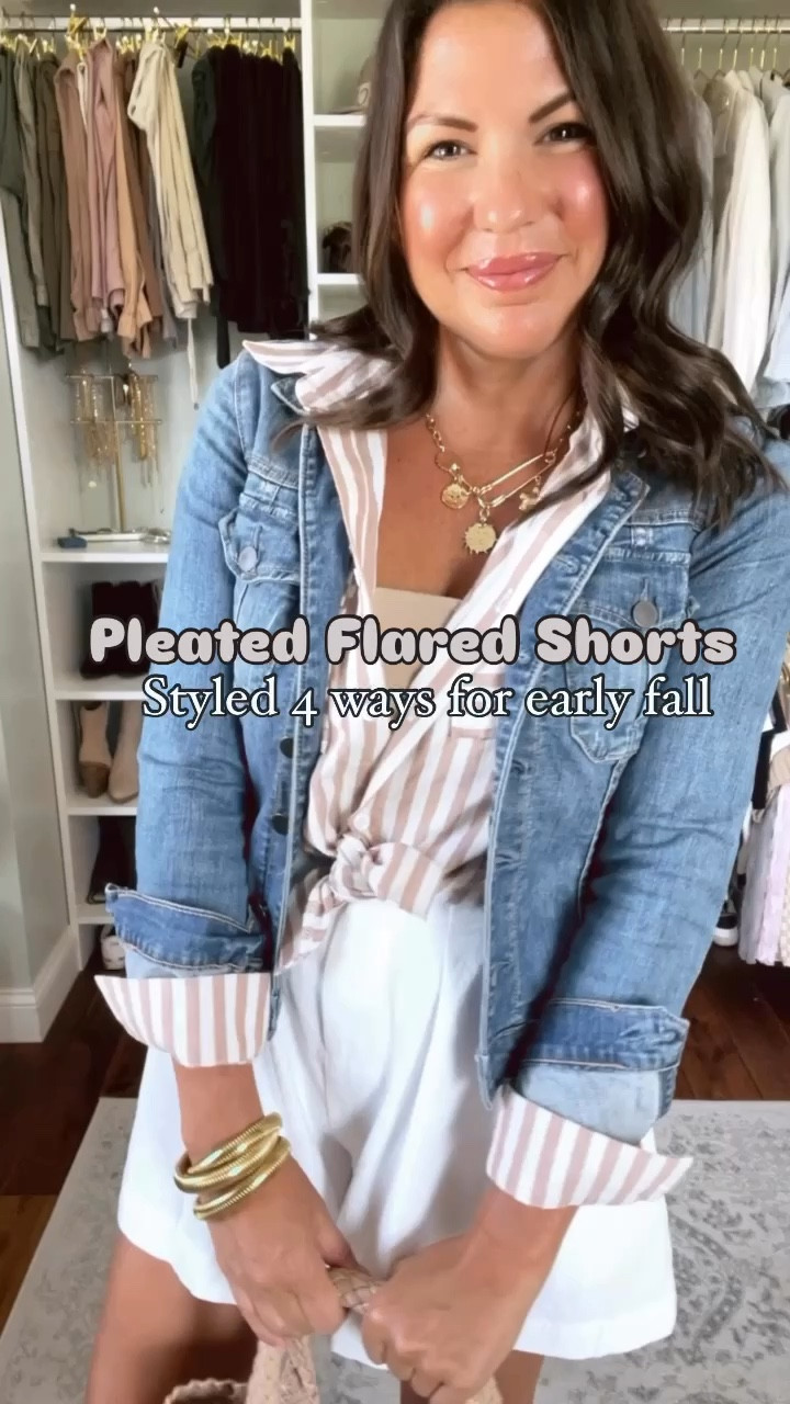 Pleated shorts style 4 ways for early fall outfits 

#LTKFindsUnder50 #LTKStyleTip #LTKSeasonal