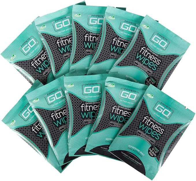 HyperGo Full Body Wipes,10 Individually Wrapped Wipes, Mint – Cleansing Wipes for Quick Refresh... | Amazon (US)