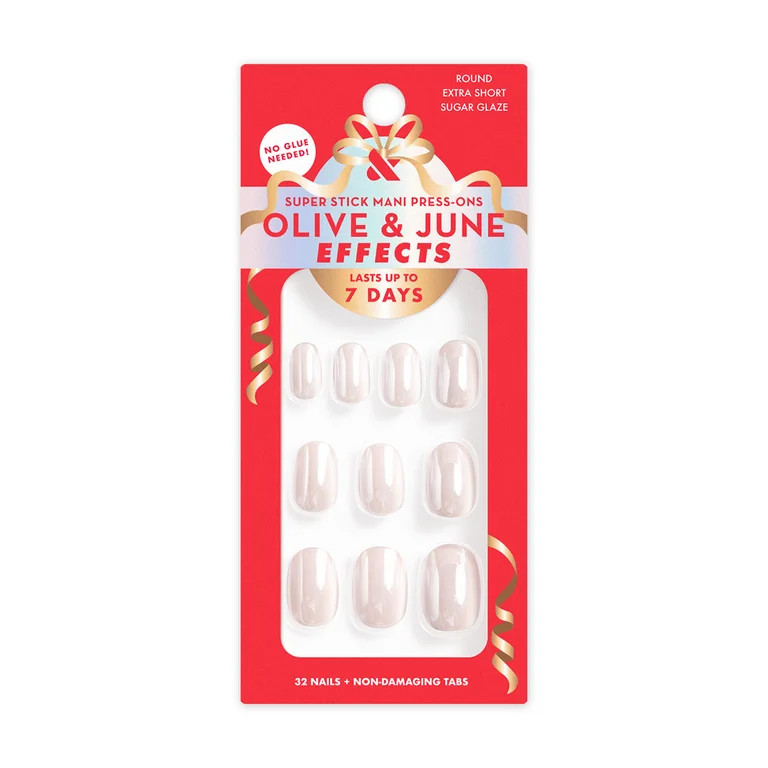 Olive & June Super Stick Effects Sugar Glaze, Extra Short, Round - Walmart.com | Walmart (US)
