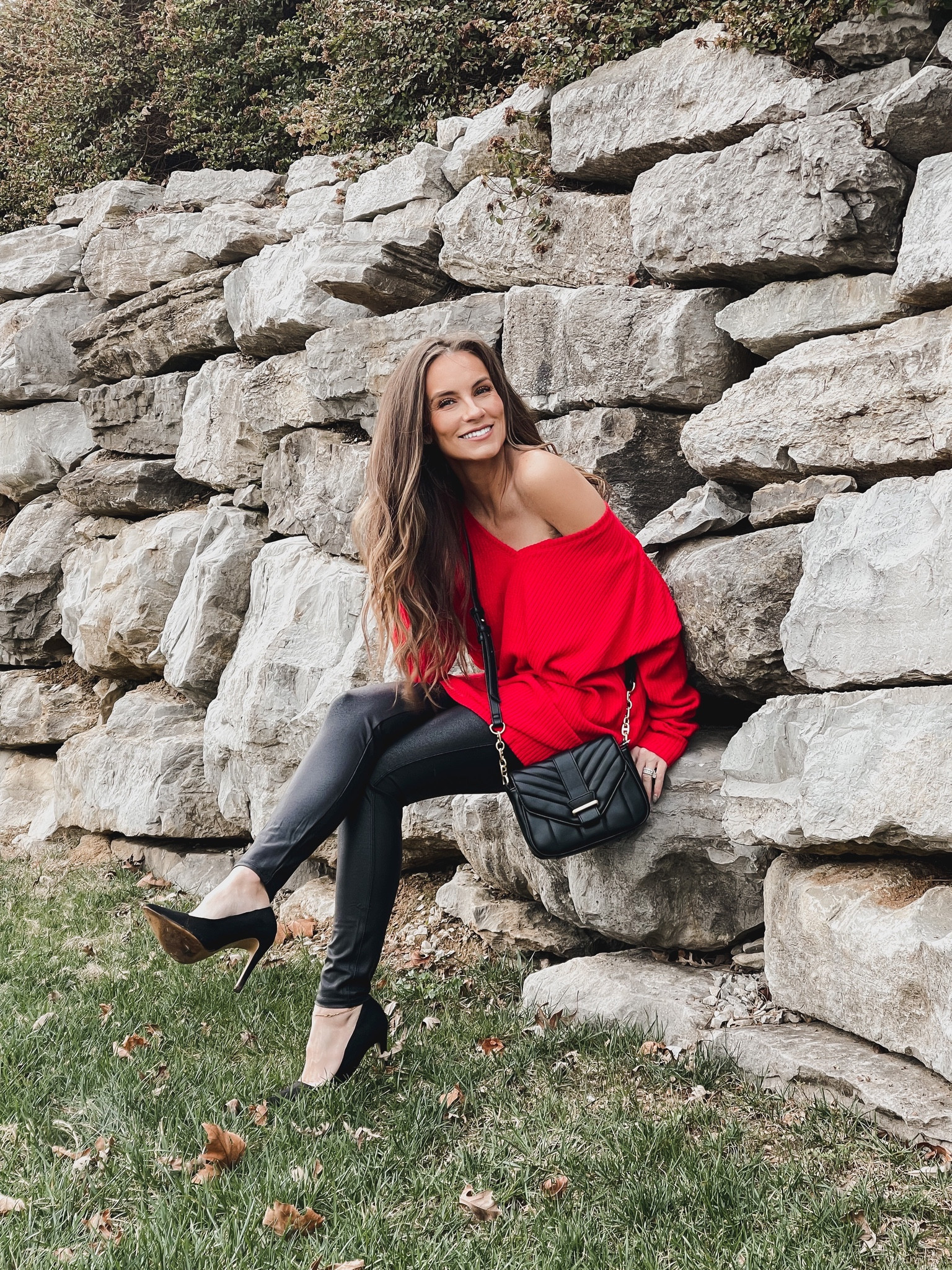 My outfit is $30 🤯 Wearing $15 top in Medium and faux leather leggings in Small. Great for Christmas or Valentine’s Day ❤️ #walmartpartner #walmartfashion

#LTKHoliday #LTKSeasonal #LTKunder50