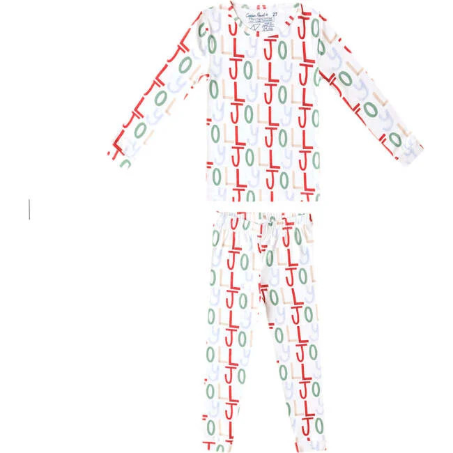 Copper Pearl | Ultra Soft Long Sleeve Two-Piece Pajama Set, Jolly (Prints, Size 12M) | Maisonette | Maisonette