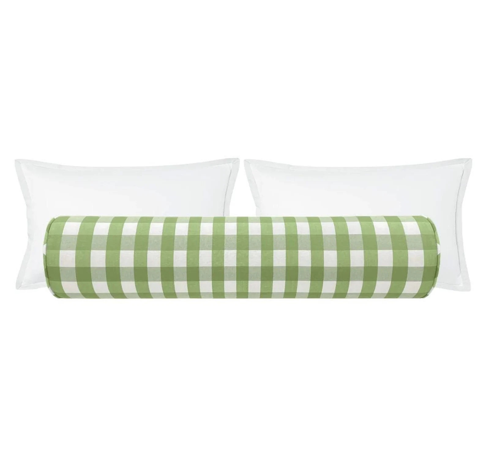 The Bolster : Charleston Check // Clover | buffalo check | kids room | green bolster | | Etsy (US)
