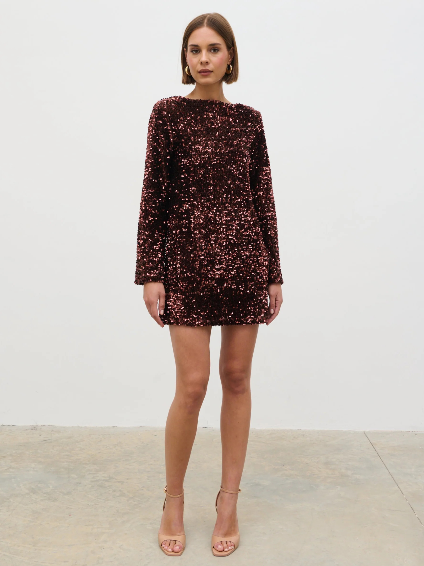 Bow Sequin Mini Dress | Pretty Lavish (UK)