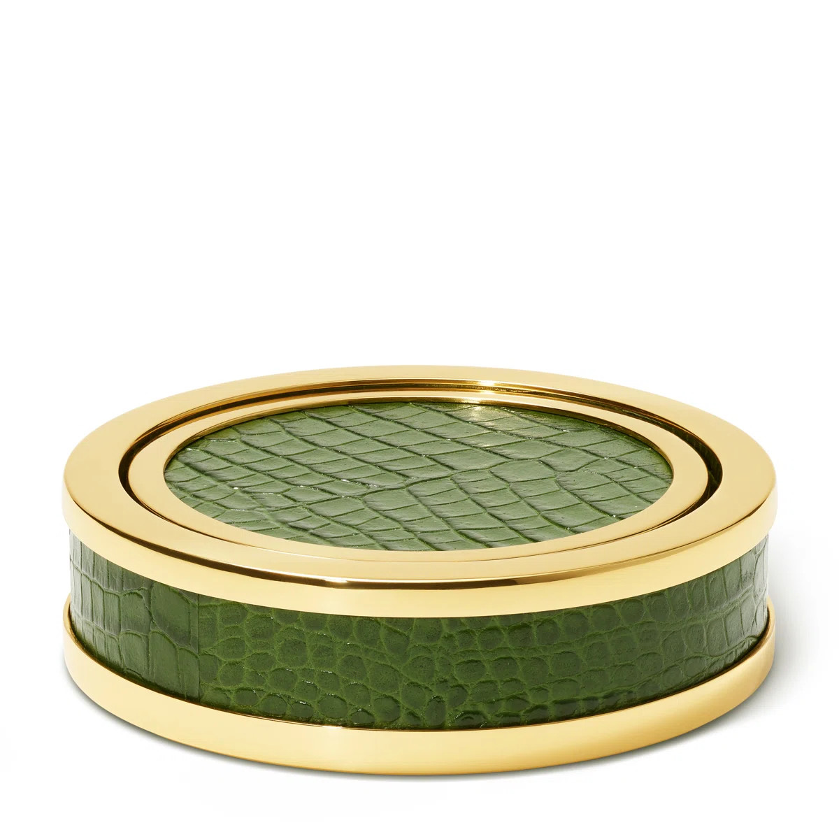 Croc Leather Coasters | Perigold