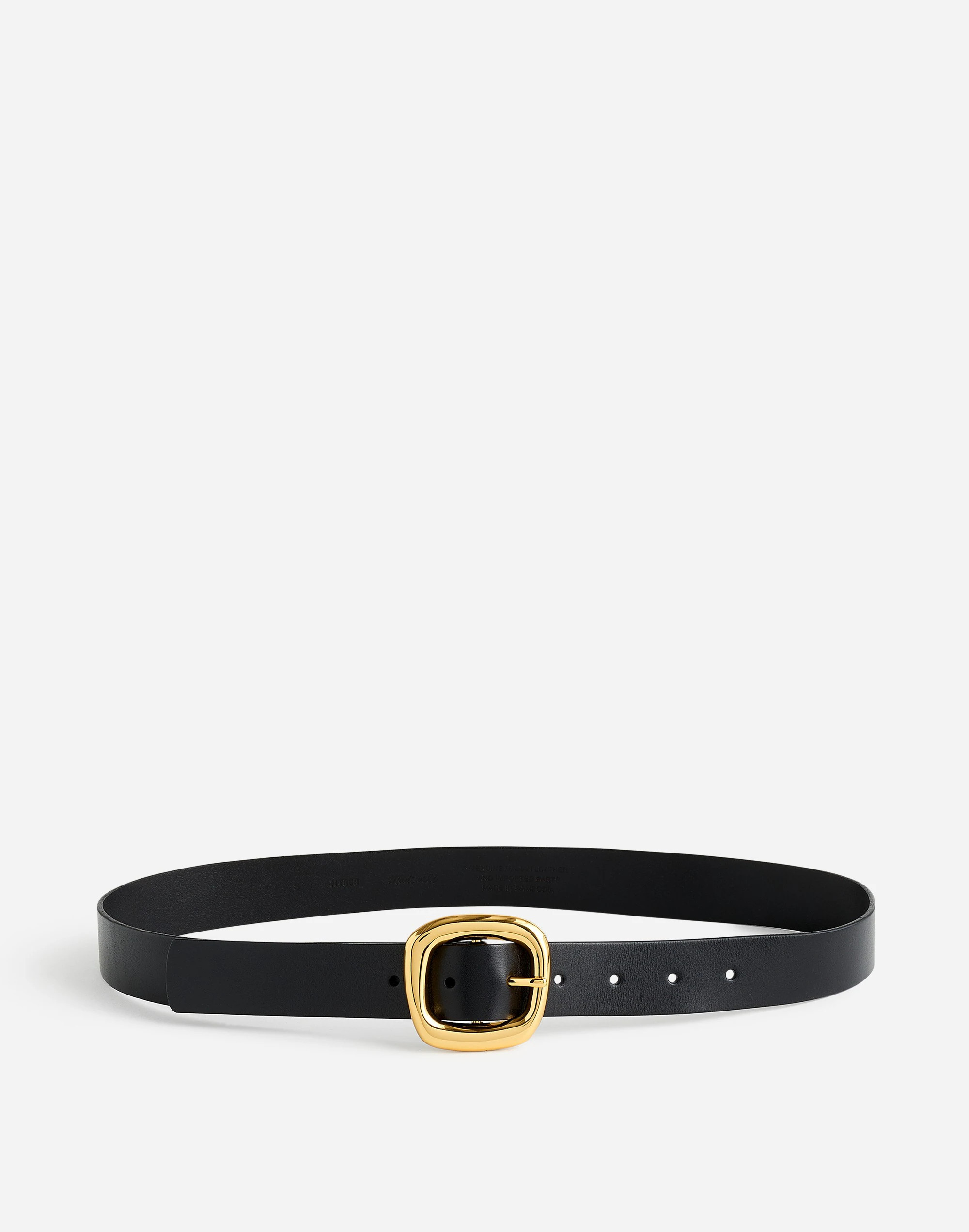 Sculptural Buckle Belt in Leather | Madewell