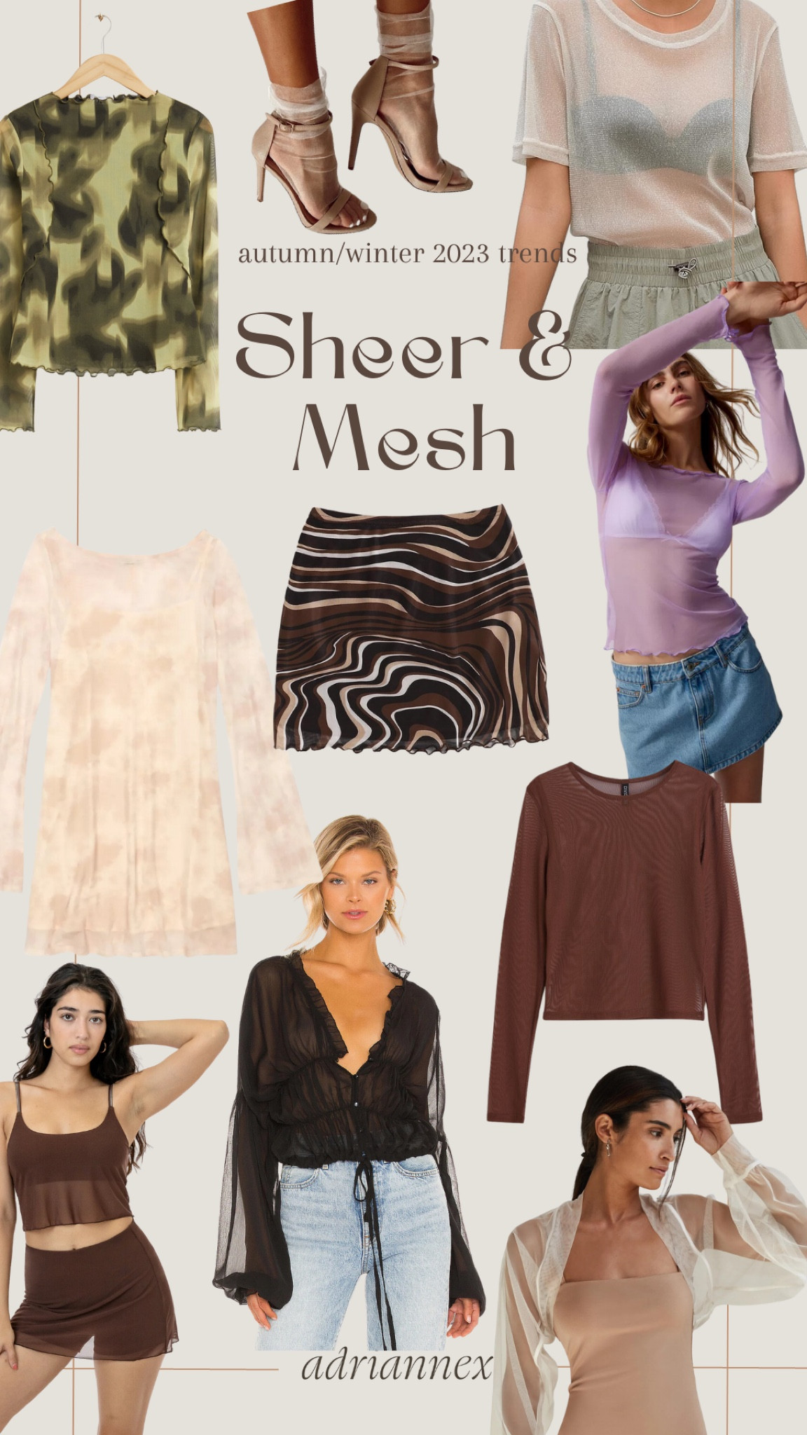 Autumn/winter 2023 trend casting! Sheer and mesh is making a comeback and I’m so here for it ✨

#LTKFind #LTKstyletip #LTKSeasonal