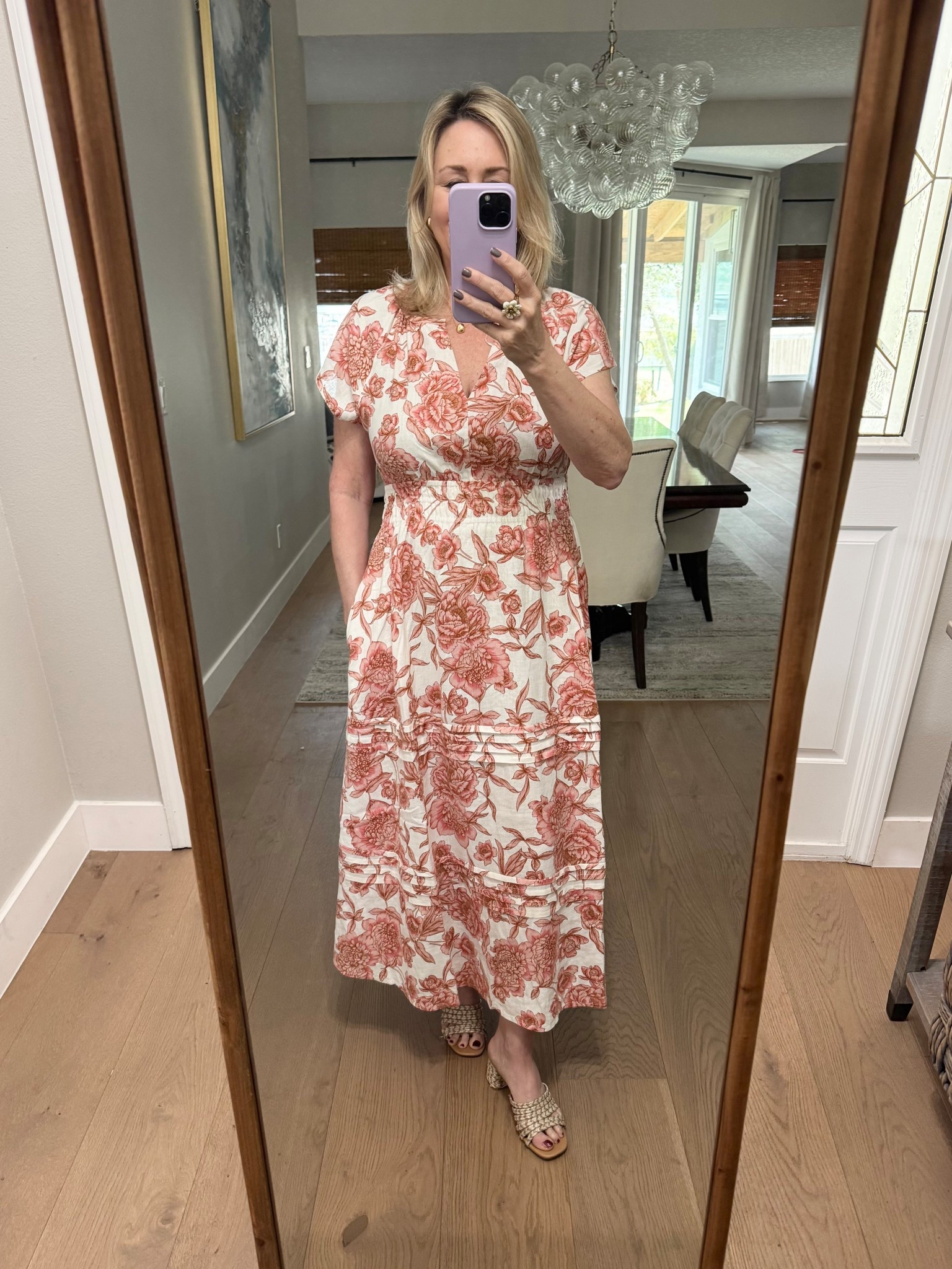 Pretty spring dress for Easter, graduation or spring events.  Great Anthro dupe! 

#LTKootd #LTKSeasonal #LTKMidsize