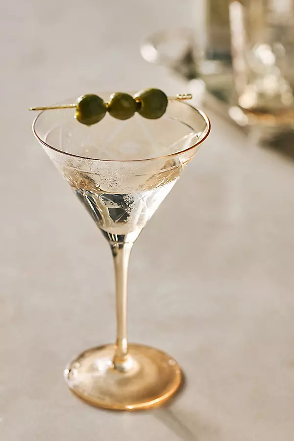 The Met x Anthropologie Martini Glasses, Set of 4 | Anthropologie (US)