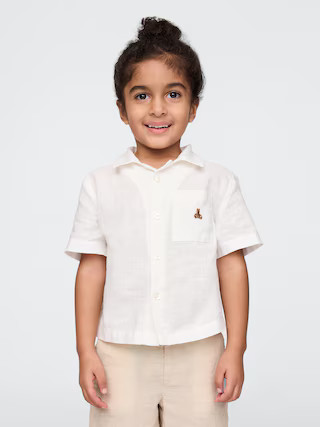 Baby & Toddler Linen-Cotton Cabana Shirt | Gap (US)