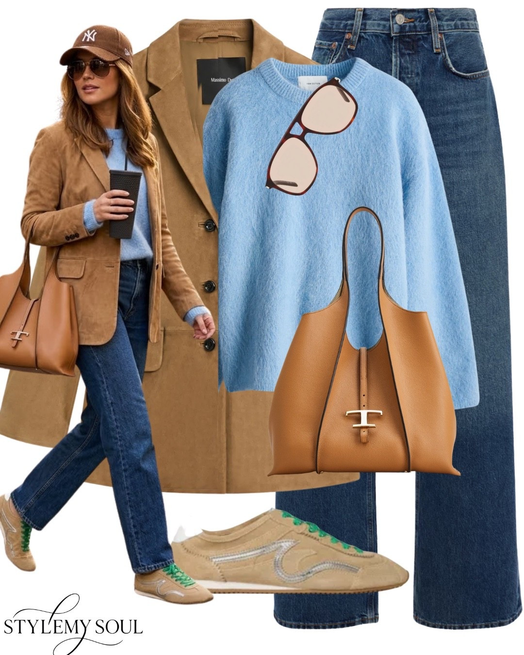 Jeans, sneakers, tote bag, camel bag, blue sweater

#LTKautumn #LTKjeans #LTKstyletip