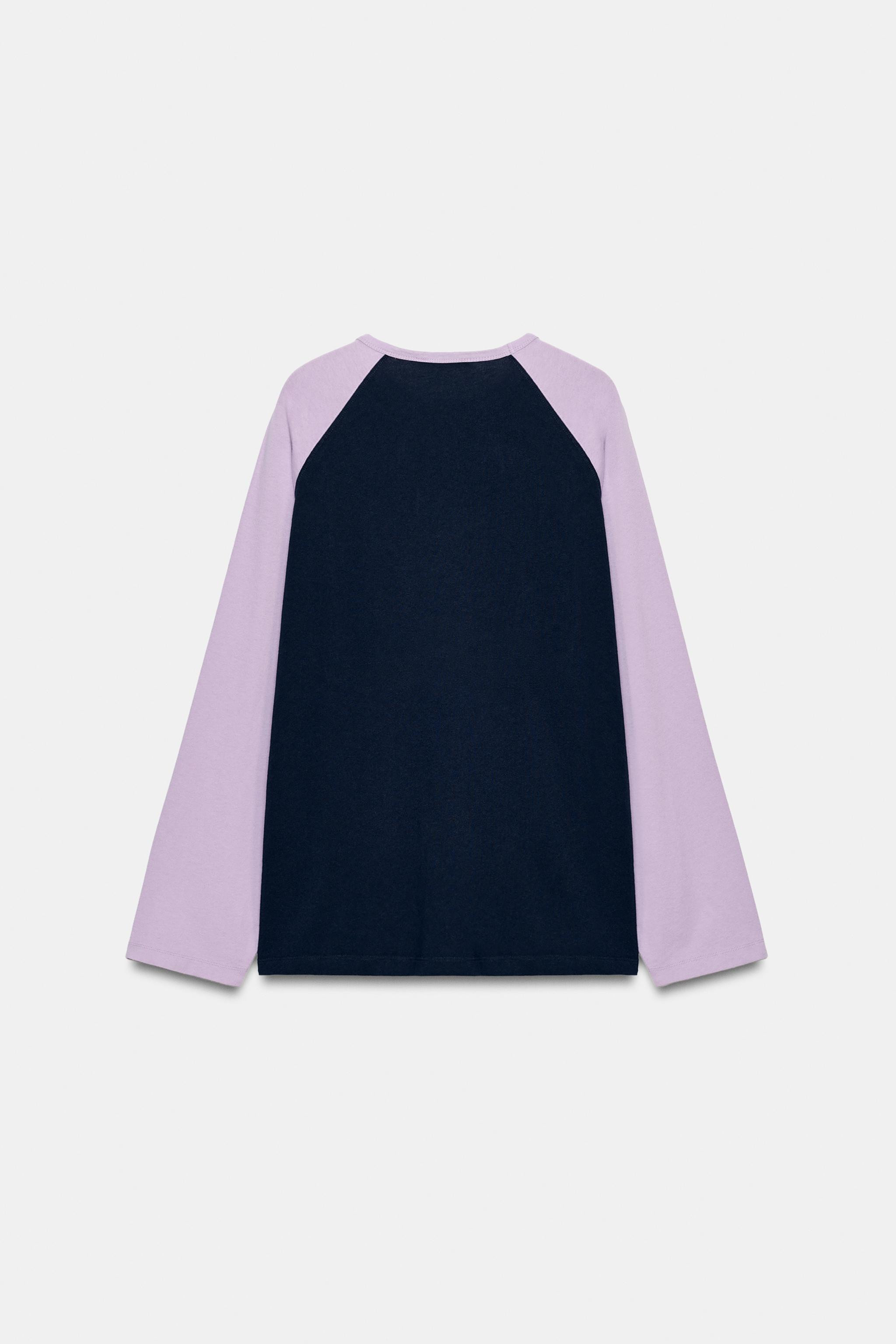CONTRAST RAGLAN T-SHIRT | Zara UK