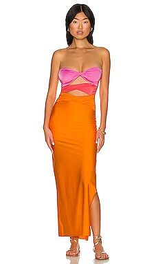 Baobab X REVOLVE Ola Maxi Dress in Bubblegum, Watermelon Sugar, & Mango Mix from Revolve.com | Revolve Clothing (Global)