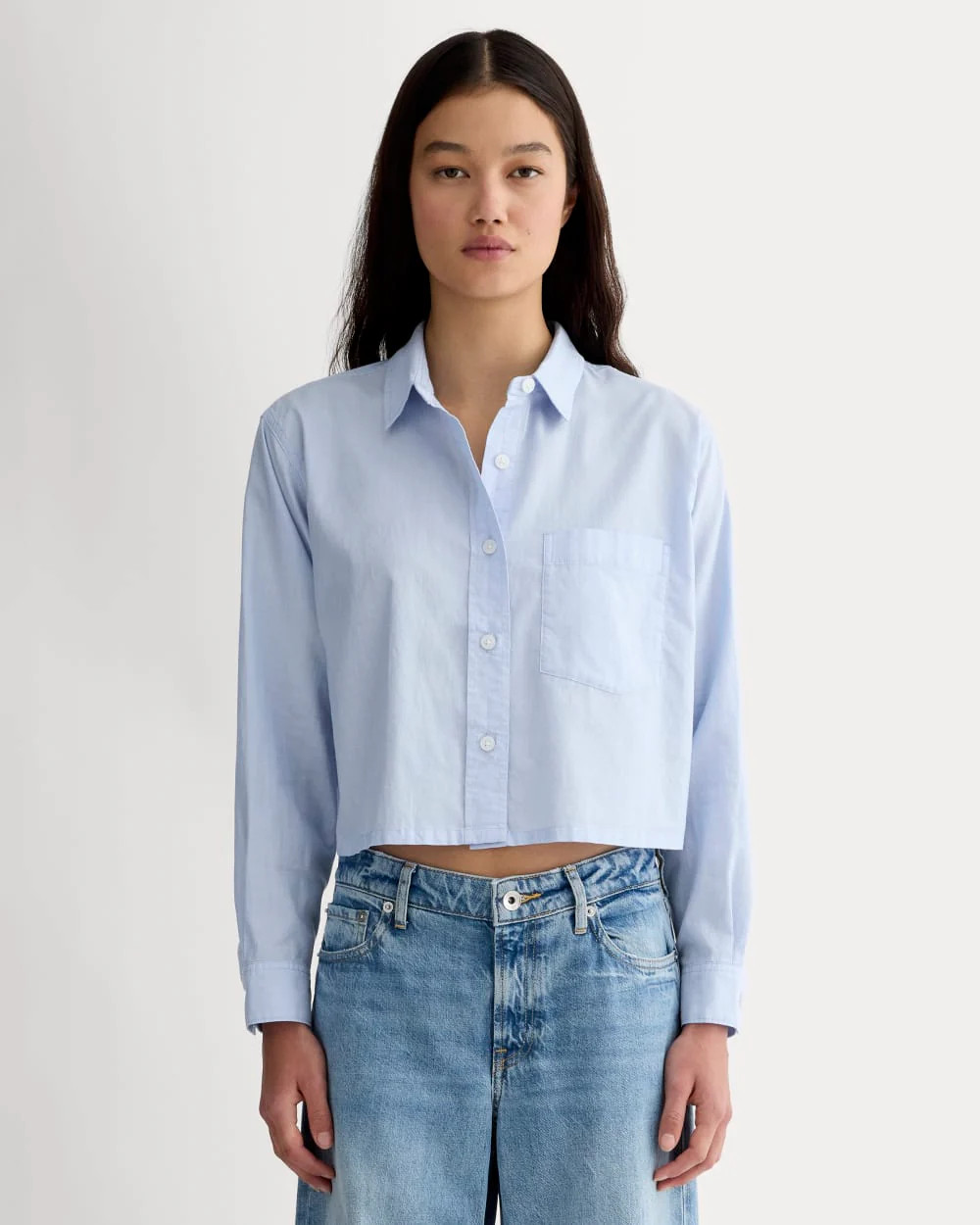 The Way-Short Shirt in Silky Cotton | Everlane
