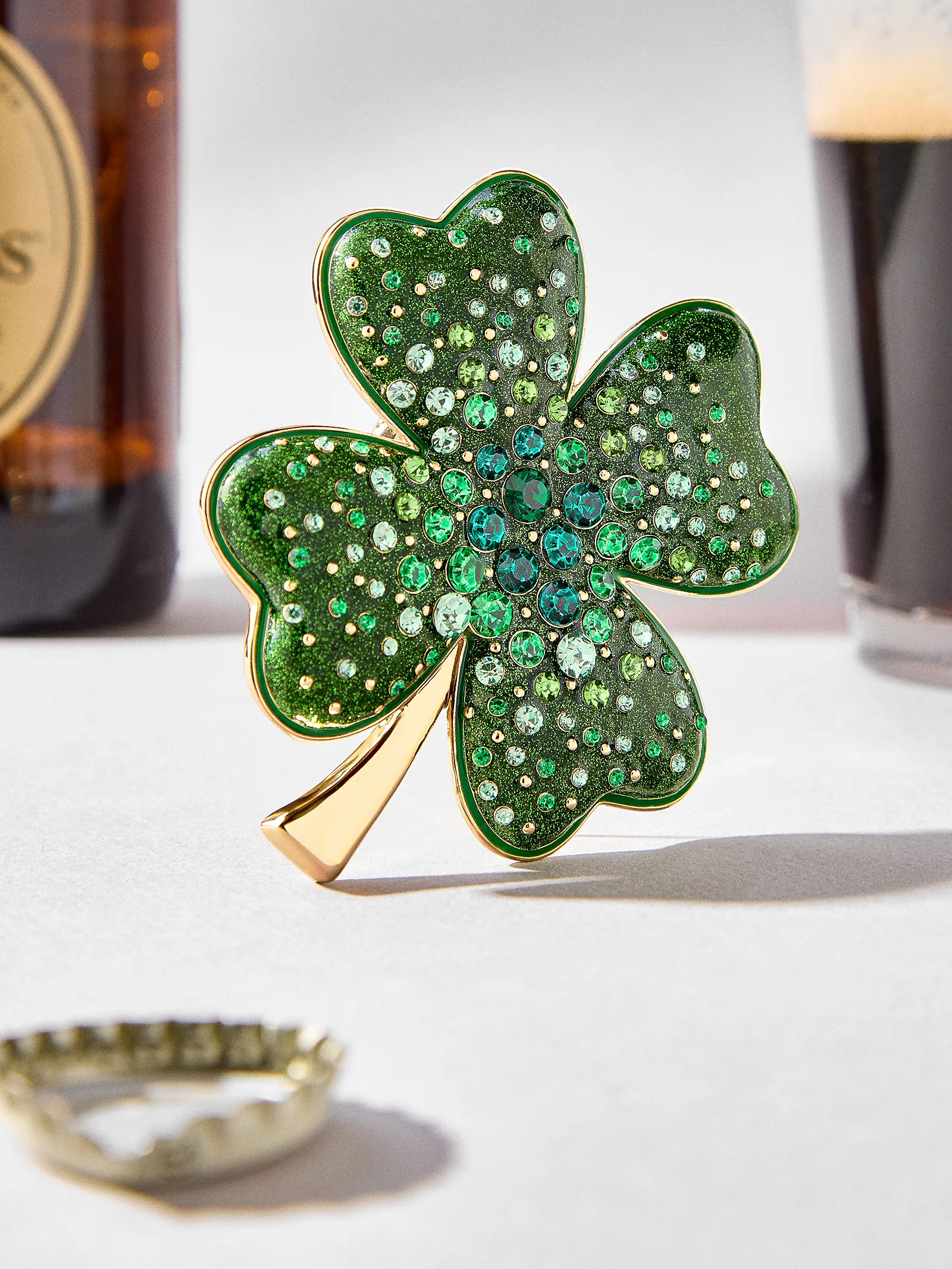 Clover Bottle Opener - Green/Gold | BaubleBar (US)