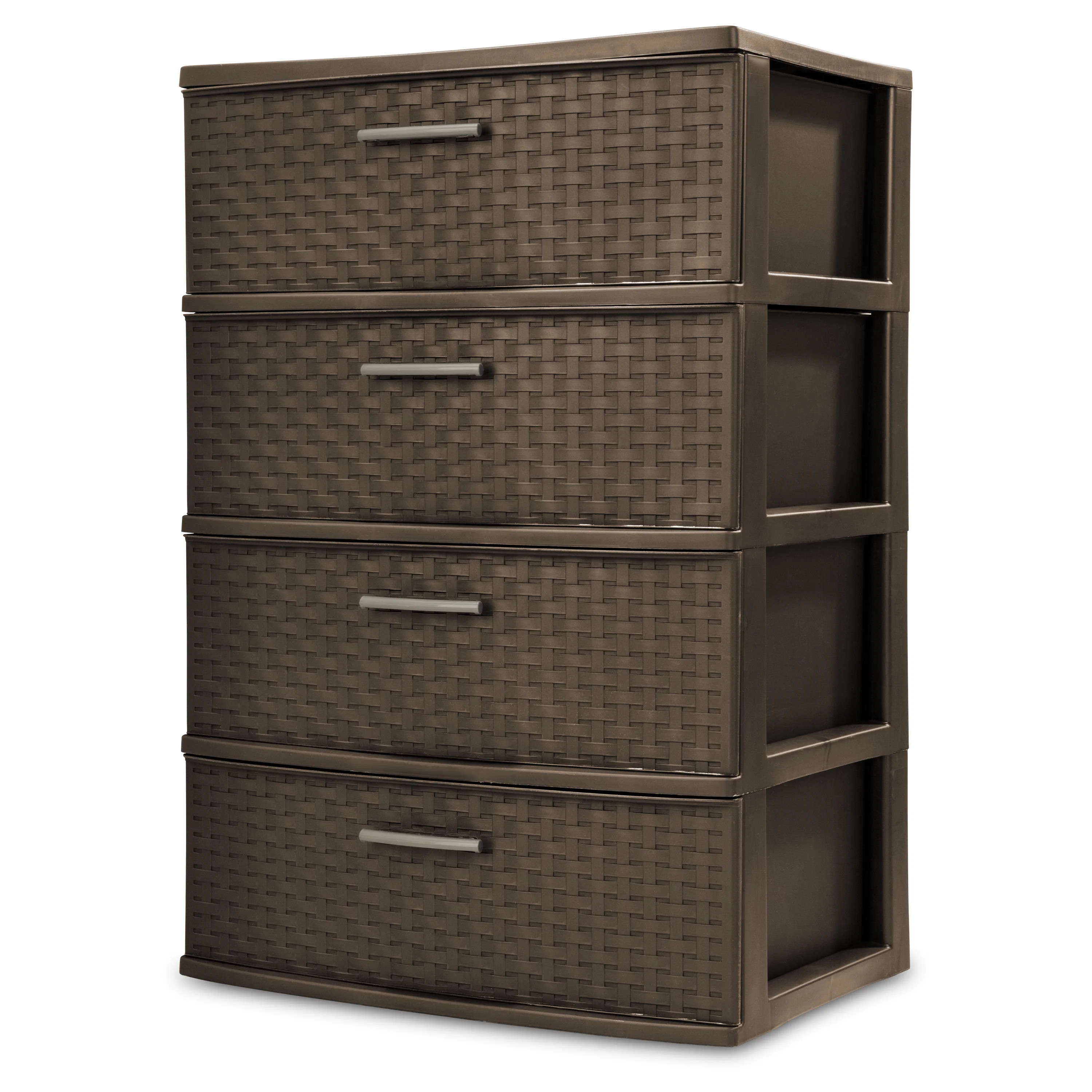 Sterilite 4 Drawer Wide Weave Tower Espresso | Walmart (US)