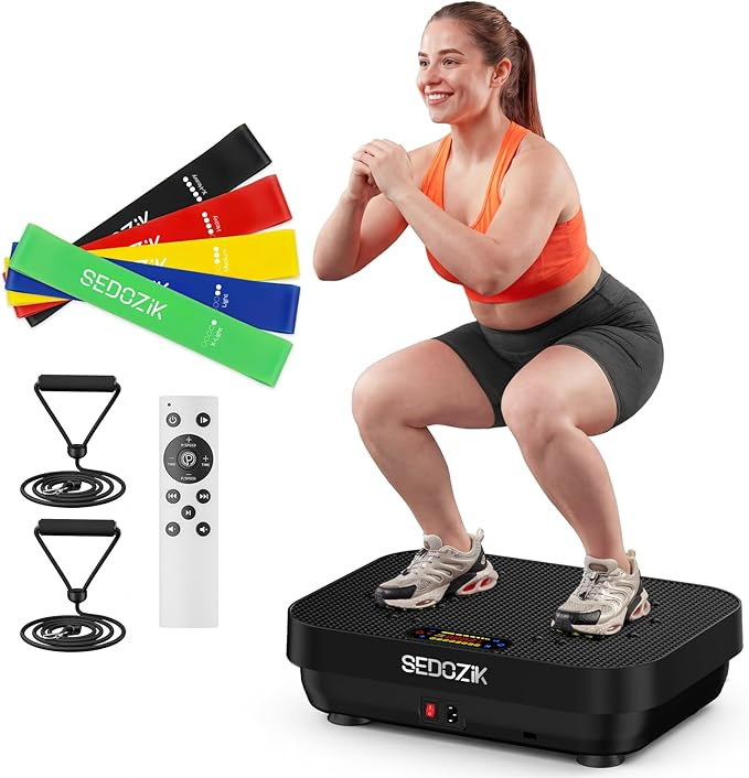 Vibration Plate Exercise Machine, 400 Lbs Capacity Whole Body Vibrating Plate for Lymphatic Drain... | Amazon (US)