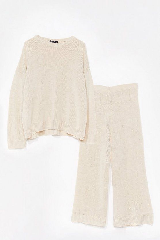 Knitted Sweater And Pants with High Neckline | NastyGal (US & CA)