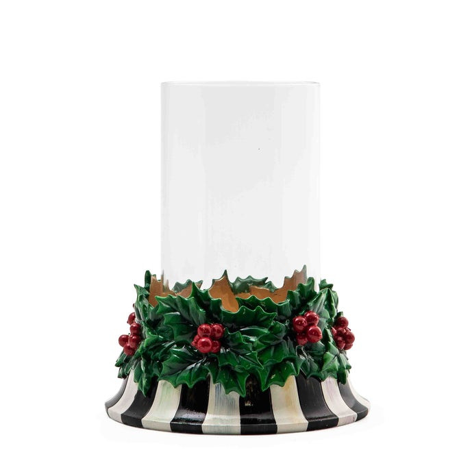 Holly Pillar Candle Holder | MacKenzie-Childs