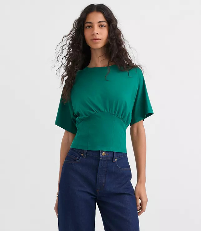 Corset Hem Tee | LOFT