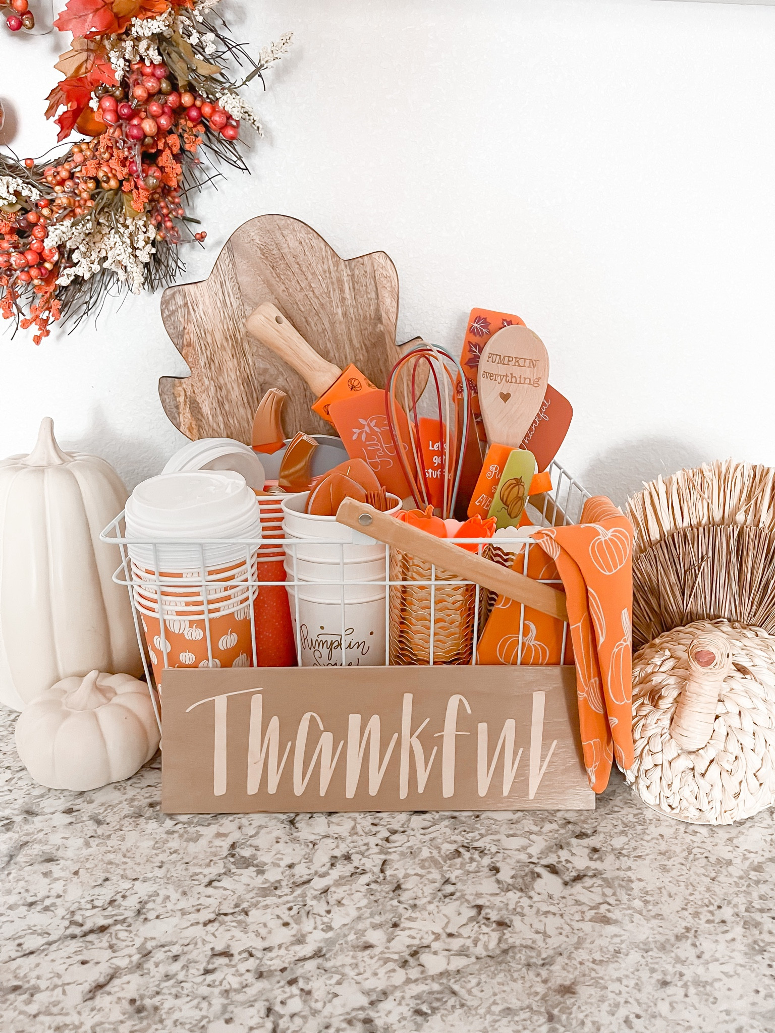 Fall kitchen basket 