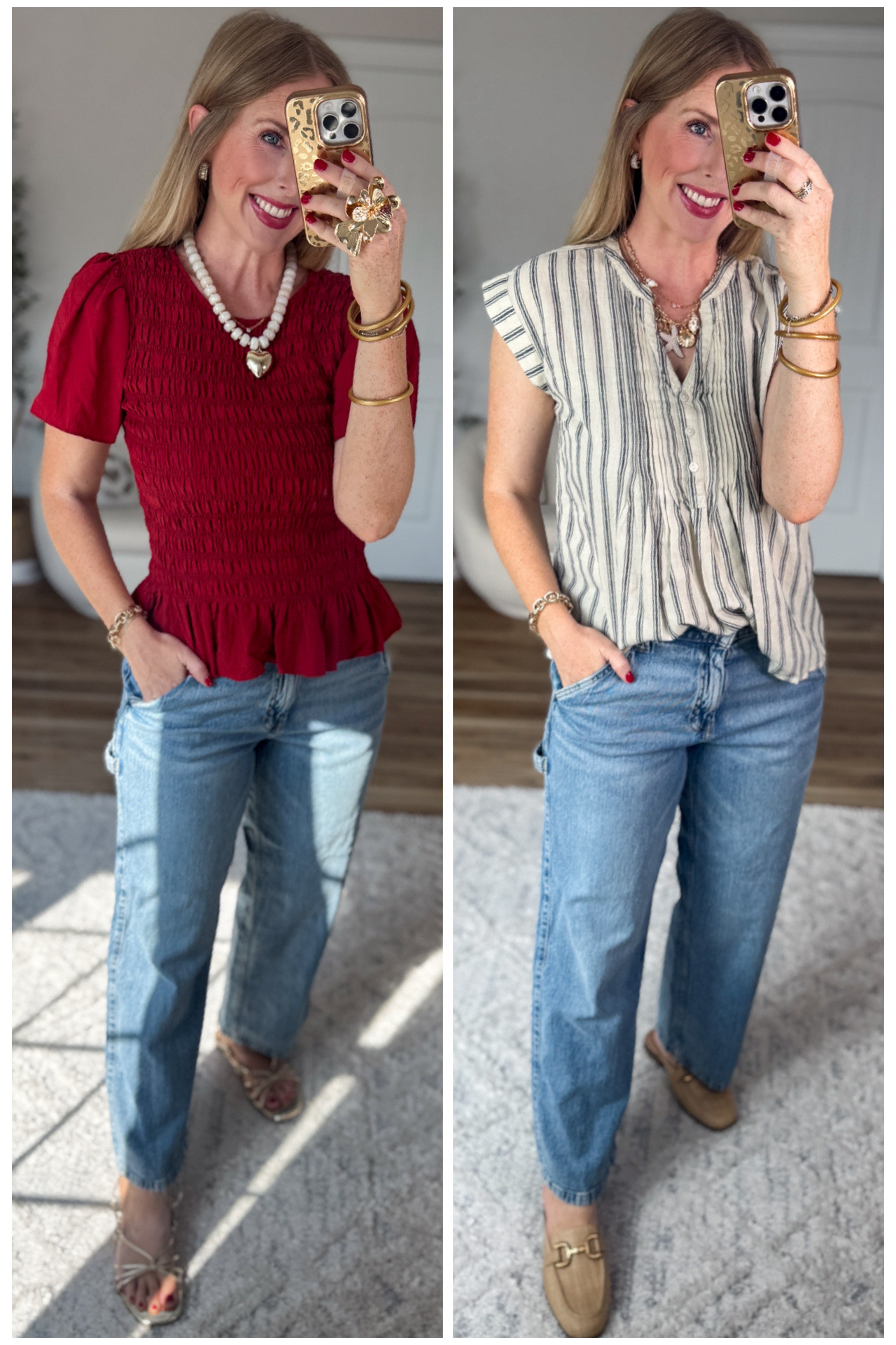 2 ways I’ve worn these relaxed fit jeans from Walmart- NOW ON SALE

#LTKootd