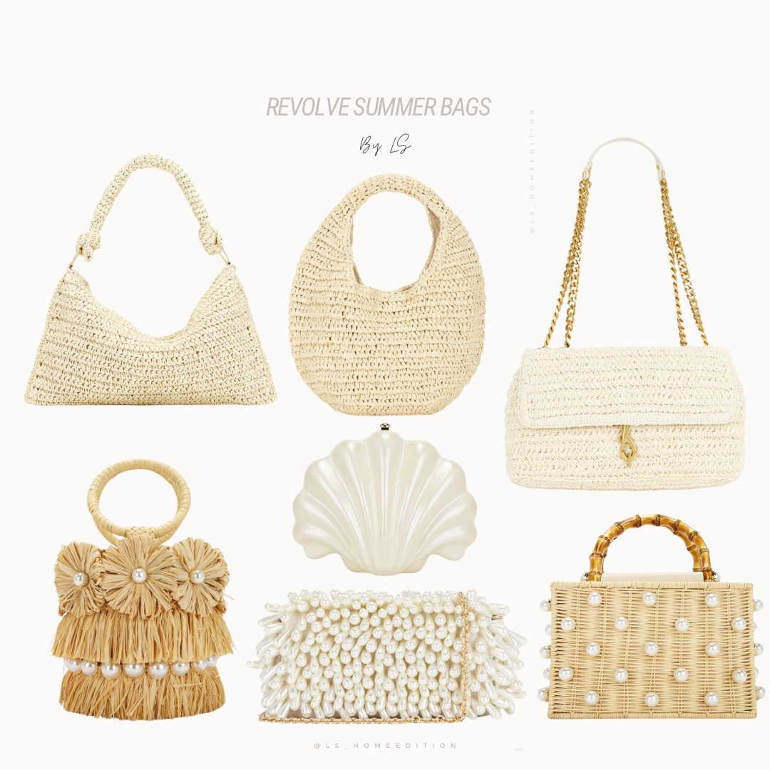 Revolve Summer Bags

Revolve Resort Bags 
#Revolvefashion #bags #crochetbags #vacationbags #summerbags #spring #summer #tropicslvacation #Revove #resortbags #vacationstyle #rattanbag #strawbag #pearlbag #seashells #seashellbag 

#LTKItBag
