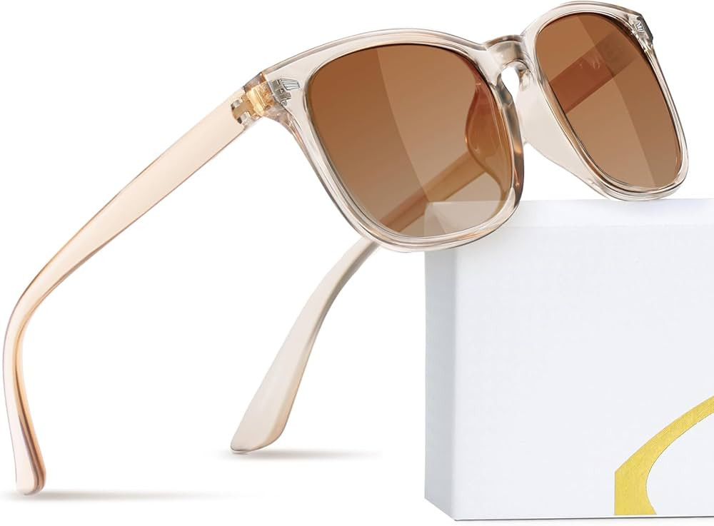 FEIDUSUN Polarized Sunglasses for Women and Men Classic Trendy Sun Glasses with UV Protection | Amazon (US)