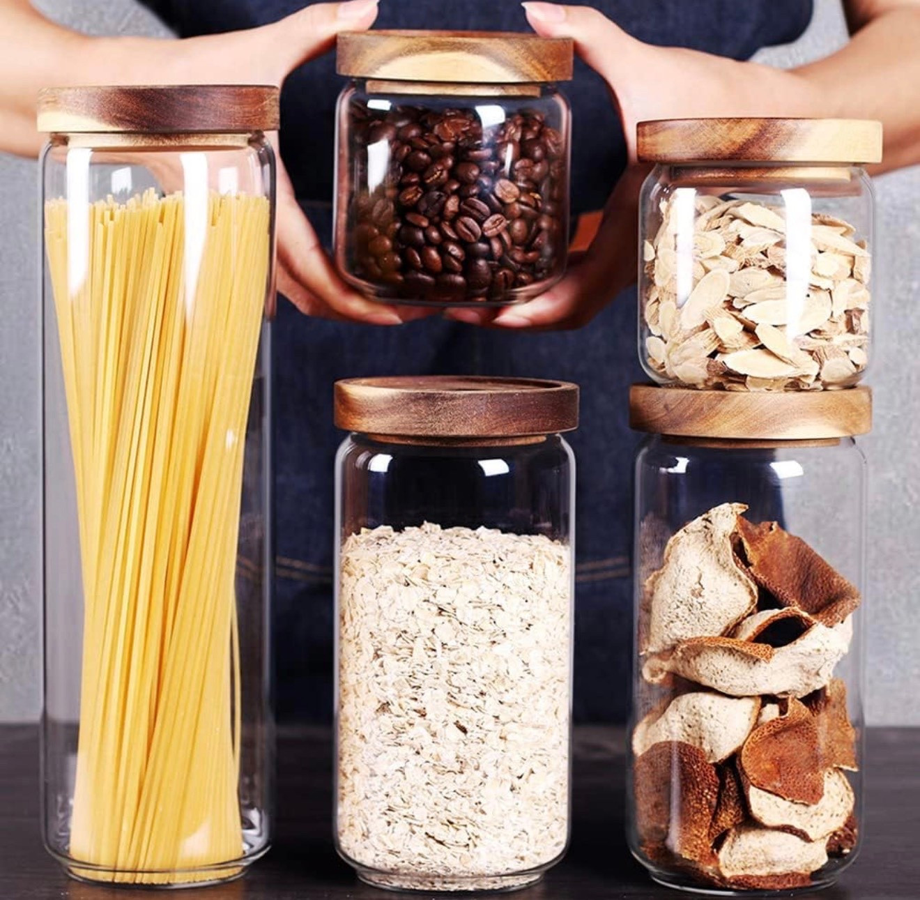 STACKABLE: Sealed Food Storage Canisters, space-efficient and now dishwasher safe, making it easy to keep your dry foods fresh and your pantry organized

#LTKHome #LTKFamily