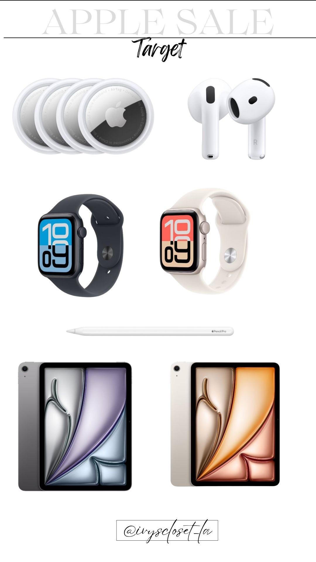 Up to 40% off Apple products at Target 

#LTKGiftGuide #LTKFindsUnder100 #LTKSaleAlert