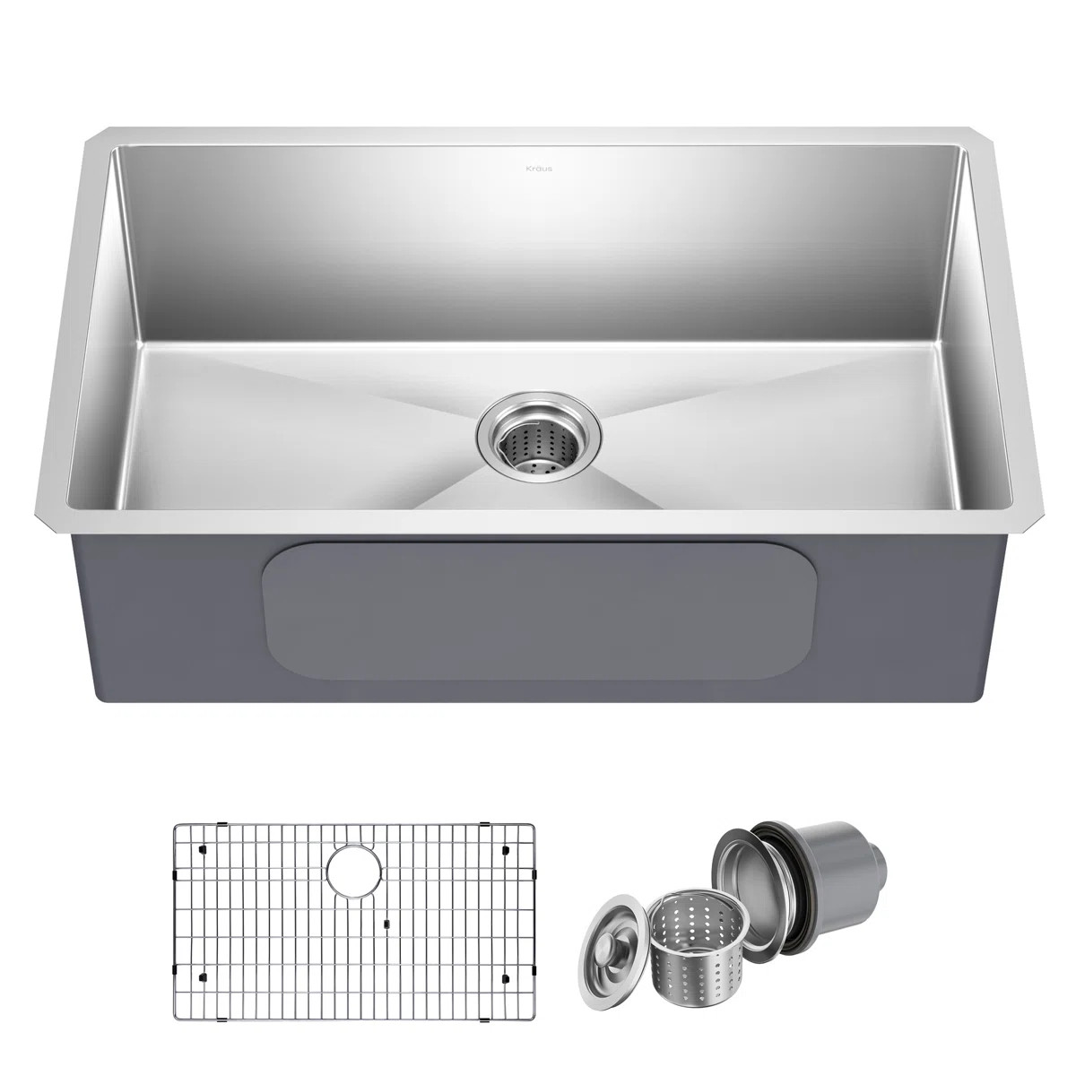 KRAUS Standart PRO™ Undermount 16 Gauge Stainless Steel Kitchen Sink KHU100-32 | Wayfair North America