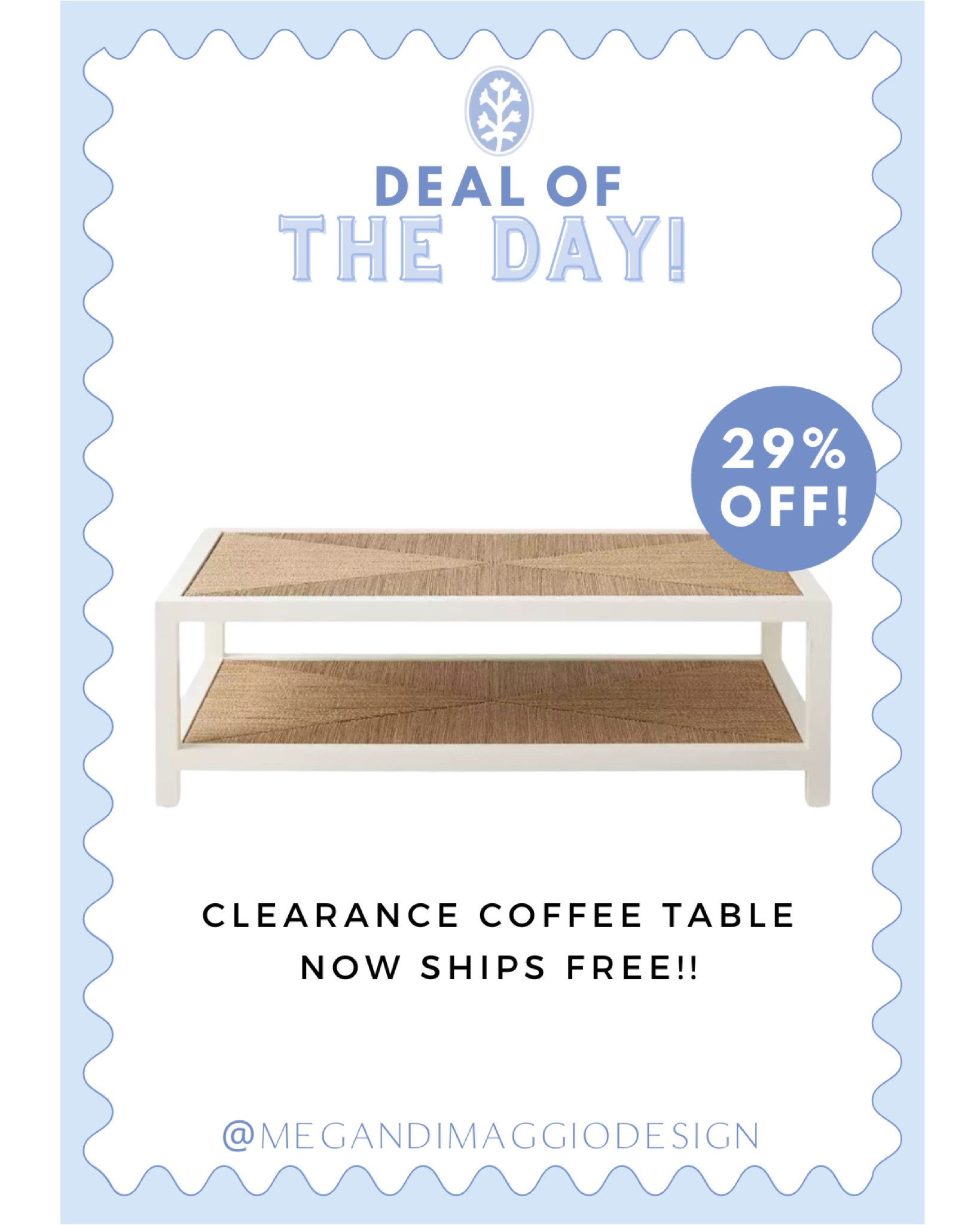 Yay!! This clearance coffee table is not only 29% OFF but now SHIPS FREE!! 👏🏻👏🏻👏🏻 such a classic coastal coffee table! Love the two tiers!

#LTKSaleAlert #LTKFallSale #LTKHome