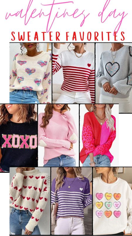Valentine’s Day sweaters and tops!

#LTKunder50 #LTKsalealert #LTKunder100