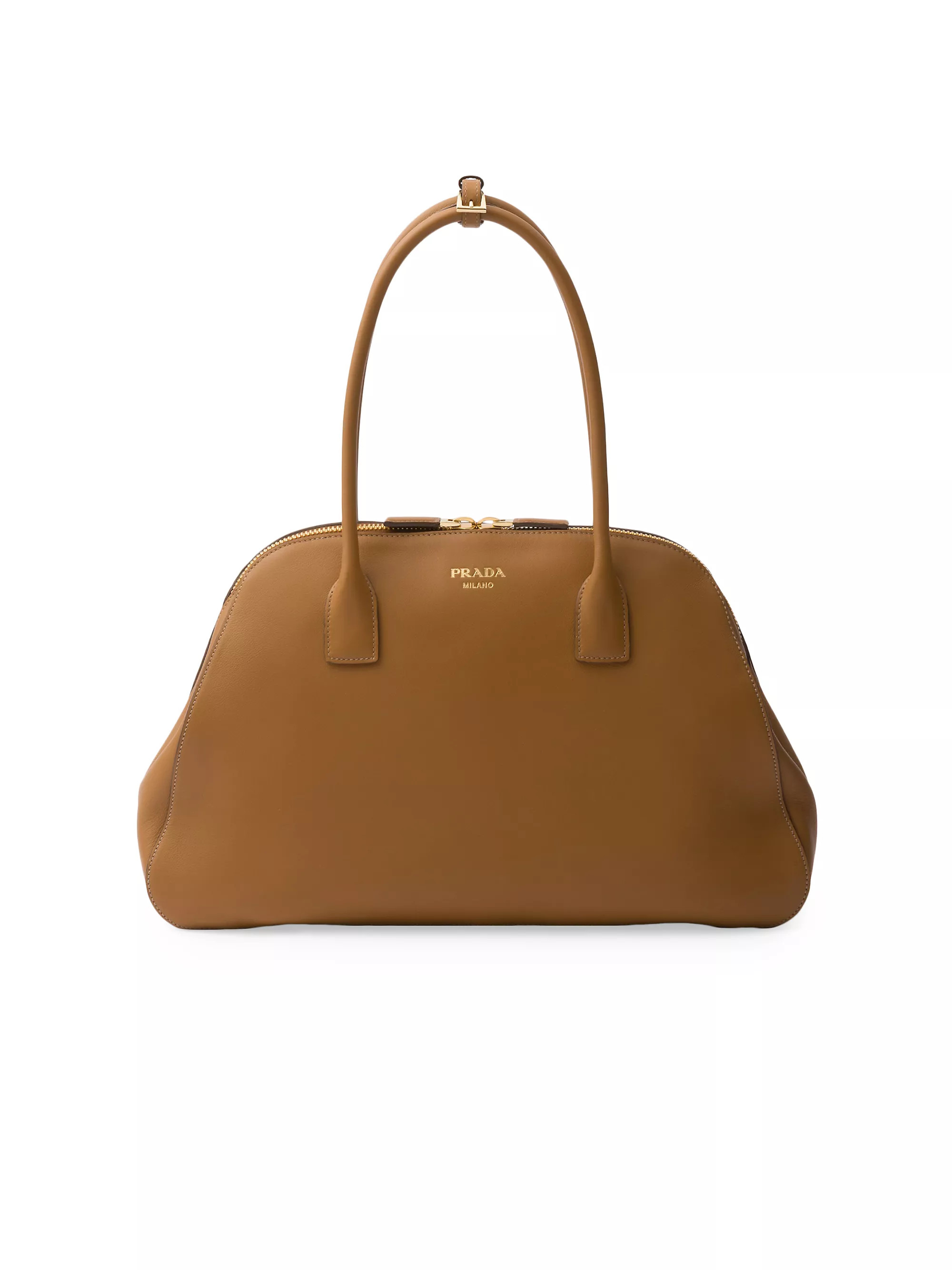 Medium Leather Tote Bag with Zipper Closure | Saks Fifth Avenue