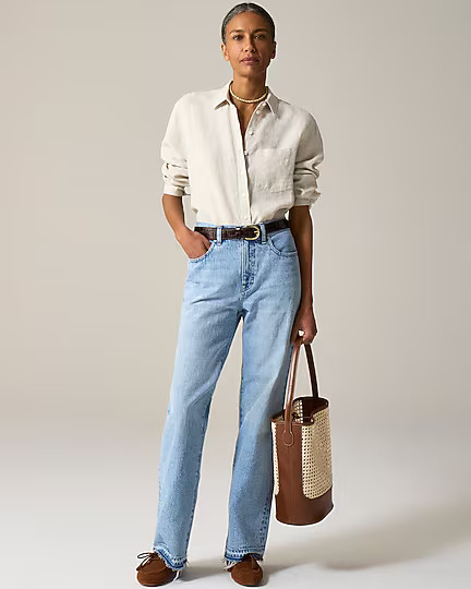 Gar&ccedil;on classic shirt in Baird McNutt Irish linen | J. Crew US