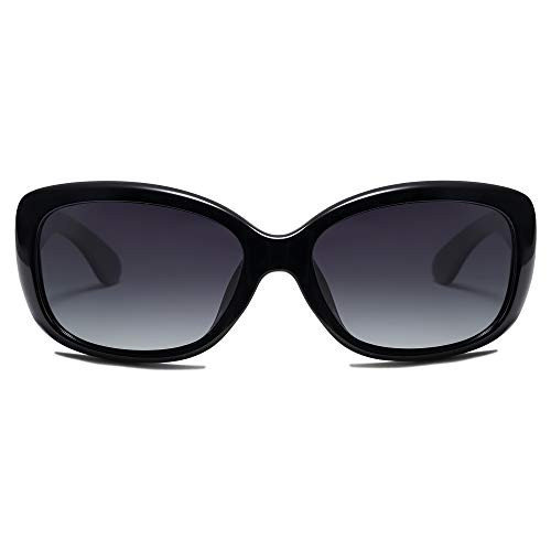 SOJOS Vintage Square Sunglasses for Women Polarized UV Protection Havana Frame SJ2111 | Amazon (US)